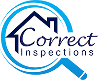 Correct Inspections Magnifying glass logo