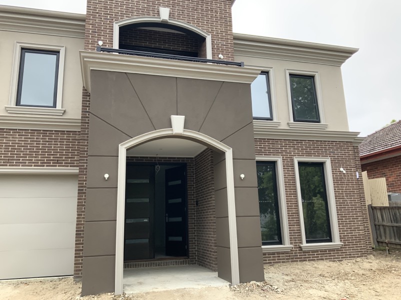 Brick home entrance