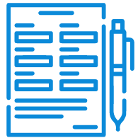 Paper and pen icon