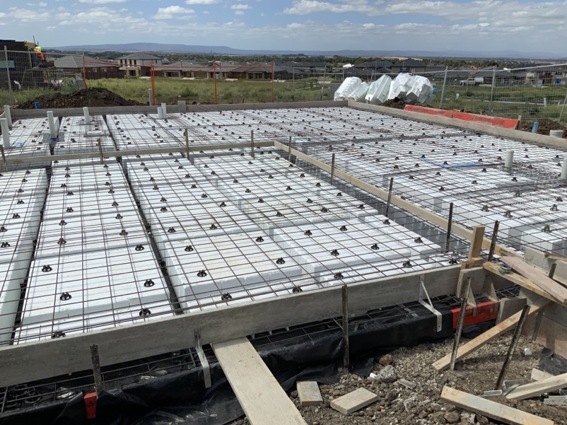 Pre slab stage in a close view